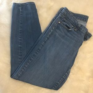 Light wash Paige skinny jeans